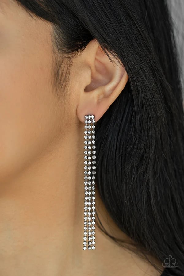 Stellar Starlight - Black/Gunmetal Post Earrings