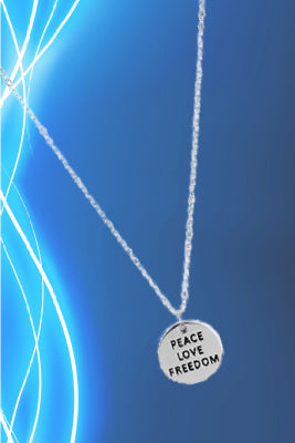 Freedom Isnt Free - Silver Necklace
