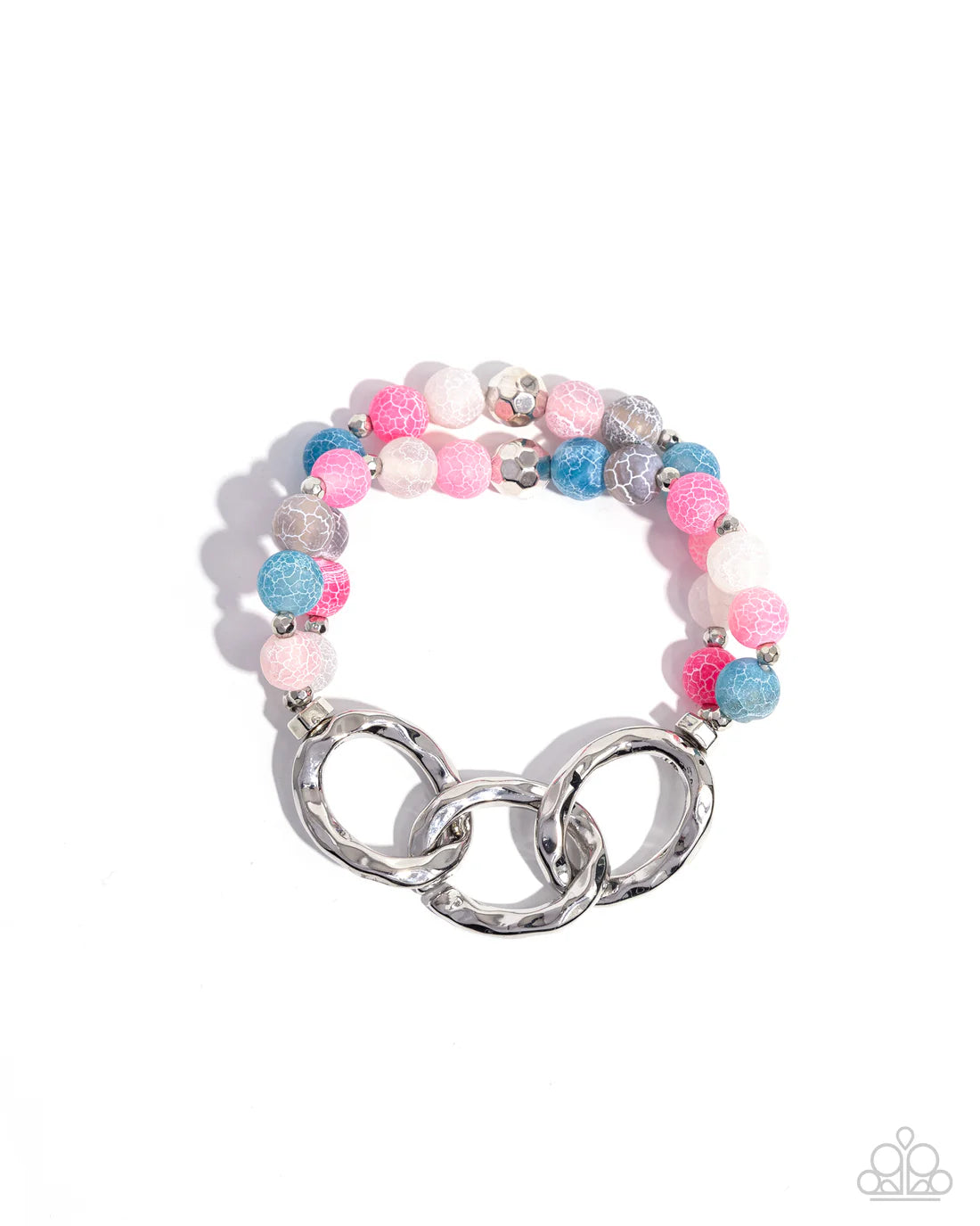 Hammered Haven - Pink Paparazzi Bracelet