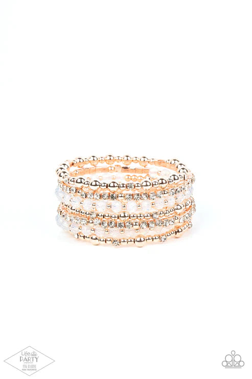 Ice Knowing You - Rose Gold Bracelet