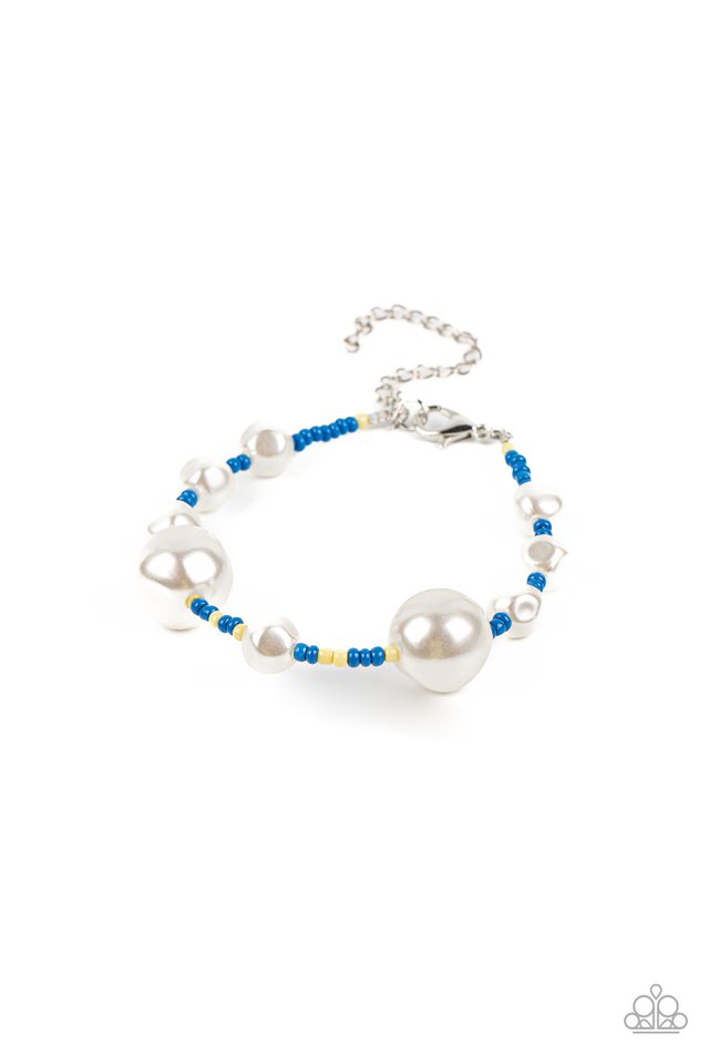 Contemporary Coastline - Blue ~ Paparazzi Clasp Bracelet