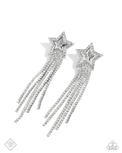 Currently Cosmic - White Earrings