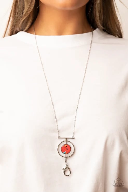 Boulevard Bazer - Red Lanyard Necklace