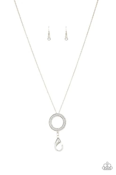 Let Me Adjust My Halo - White Lanyard- Necklace