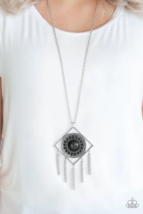 Sandstone Solstice - Black Necklace