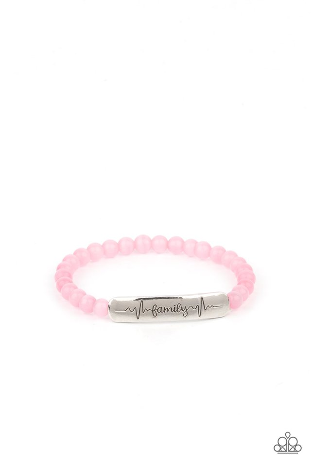 Family is Forever — Pink Cat's Eye Bracelet
