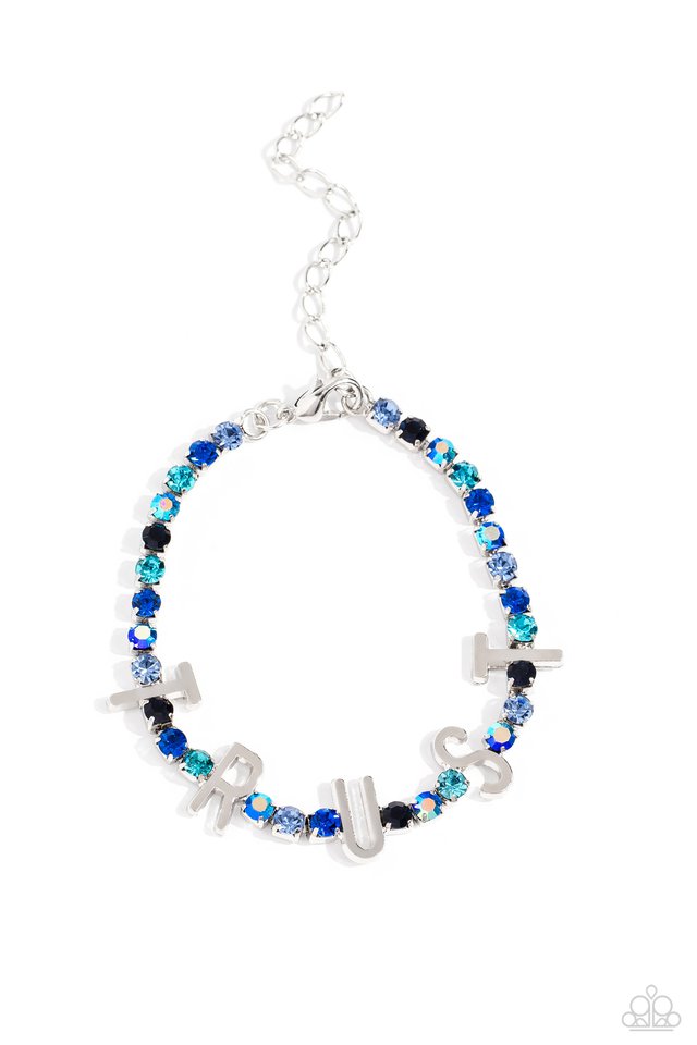 The "I Will Trust In You" Blue Bracelet