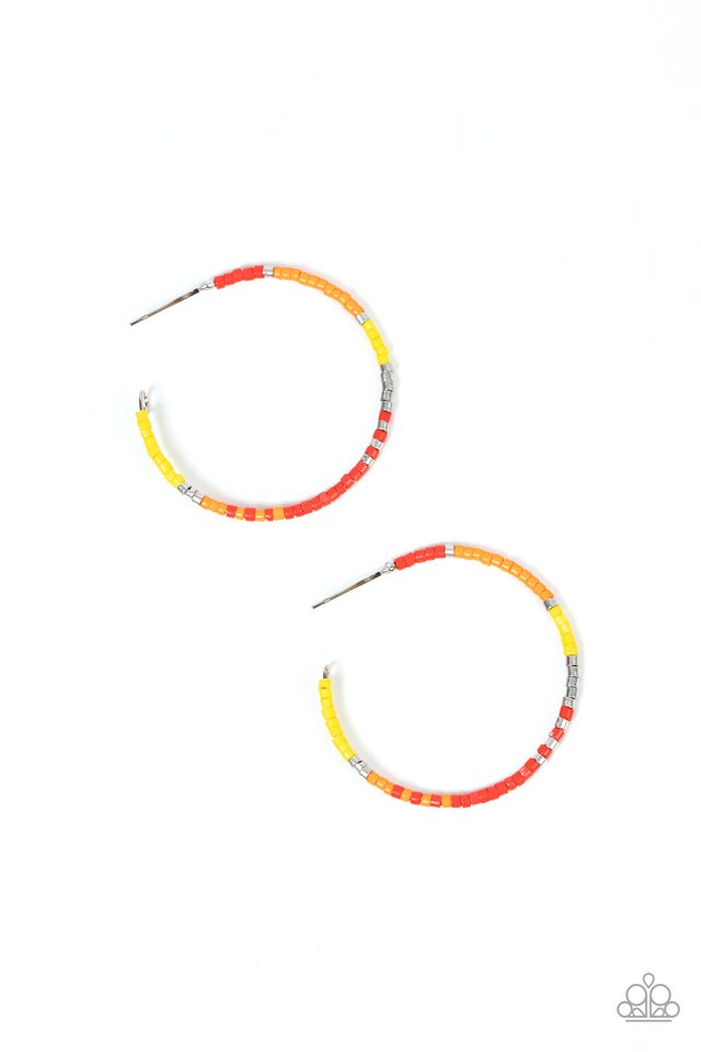 Joshua Tree Tourist - Multi ~ Paparazzi Hoop Earrings