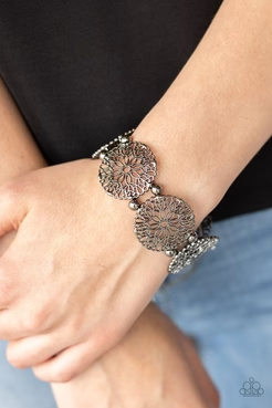 A Good MANDALA Is Hard To Find - Black/Gunmetal Bracelet