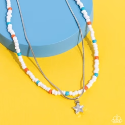 Starry Serendipity - White Necklace