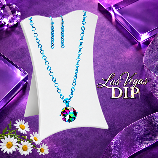 Las Vegas Dip - Blue Necklace