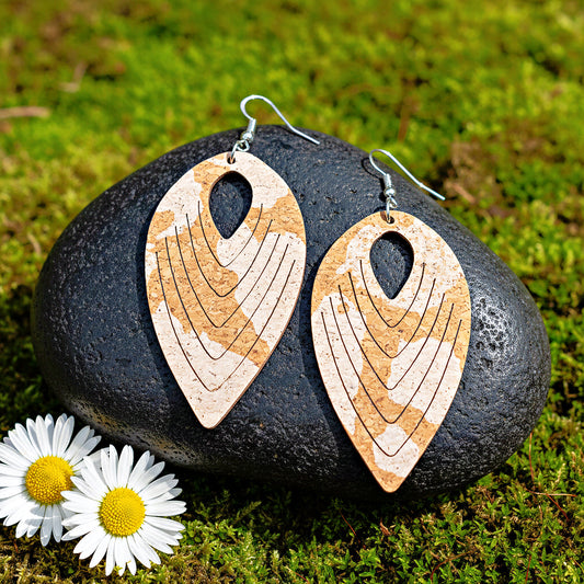 Cork Cabana - White  Earrings
