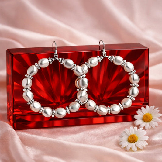 The PEARL Next Door - Silver  Earrings