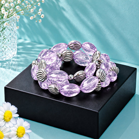 The "Crystal Charisma" Purple Bracelet