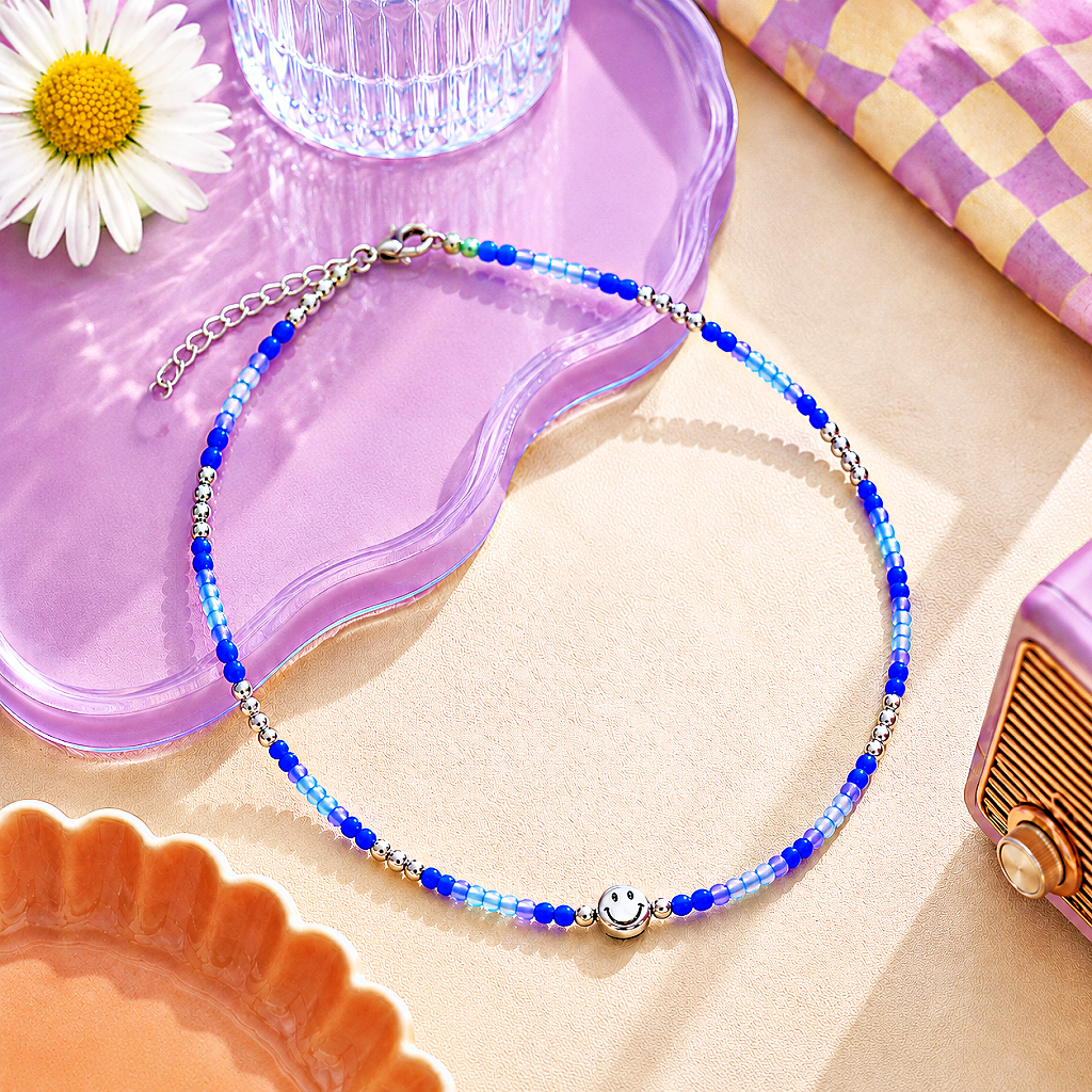 Beaming Bling - Blue Necklace