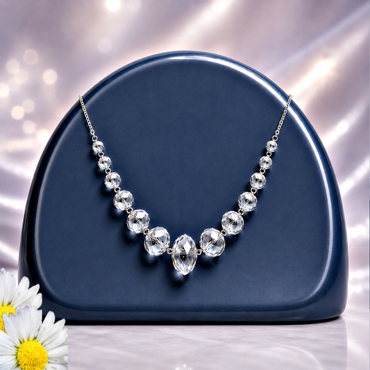 Crystal Carriages - Silver Necklace