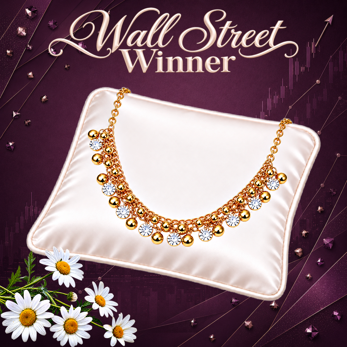Wall Street Winner - Gold  Necklace