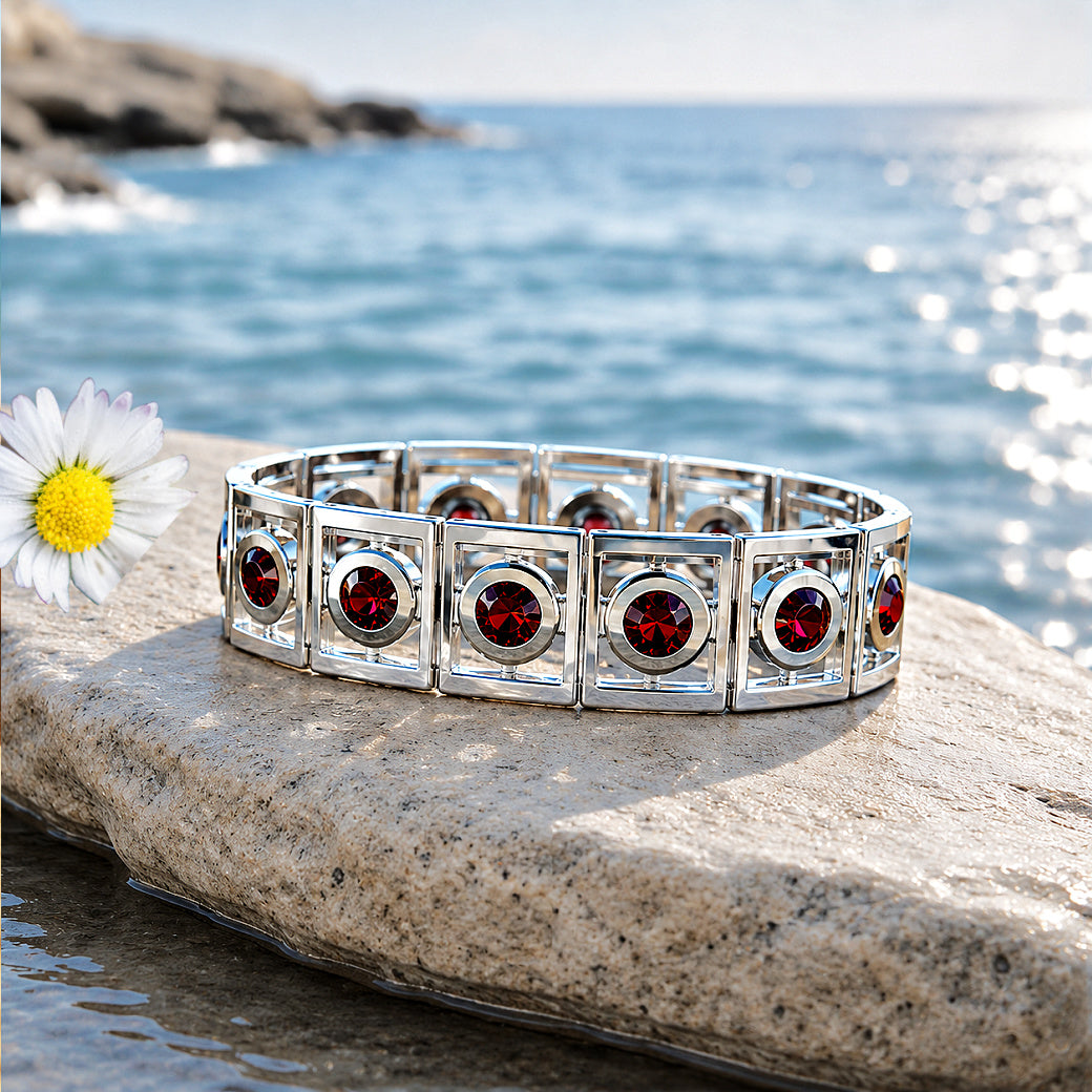 Stretch Of Drama - Red  Bracelet