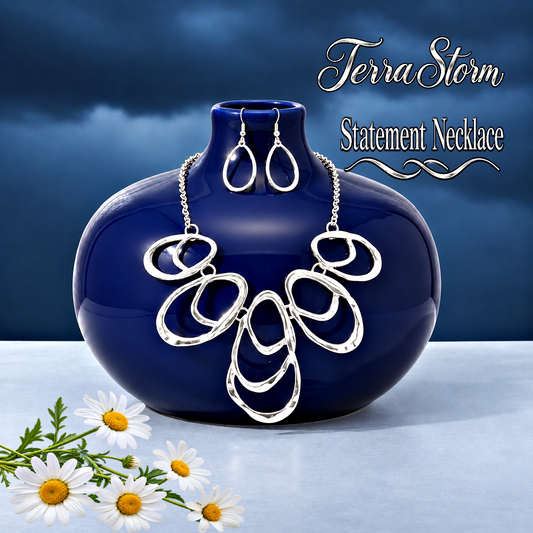 Terra Storm - Silver Necklace