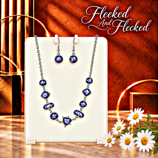 Fleeked and Flecked - Blue Necklace
