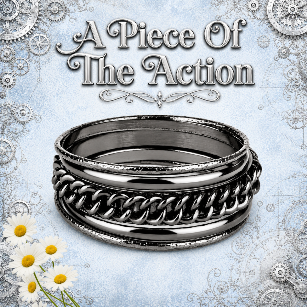 A Piece Of The Action - Black/Gunmetal Bracelet