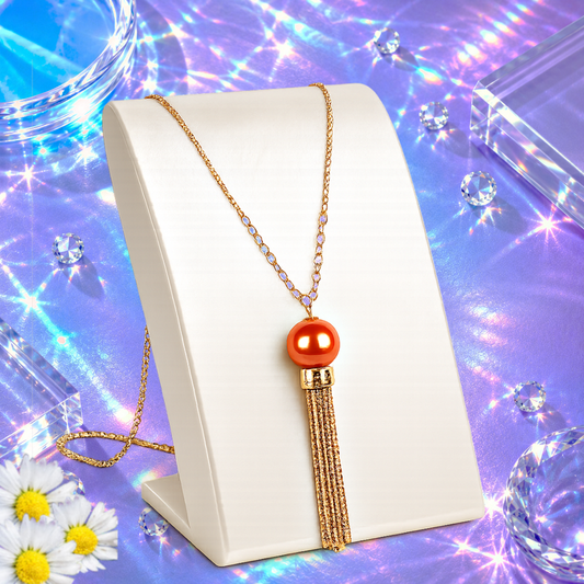 Belle of the BALLROOM - Orange  Necklace