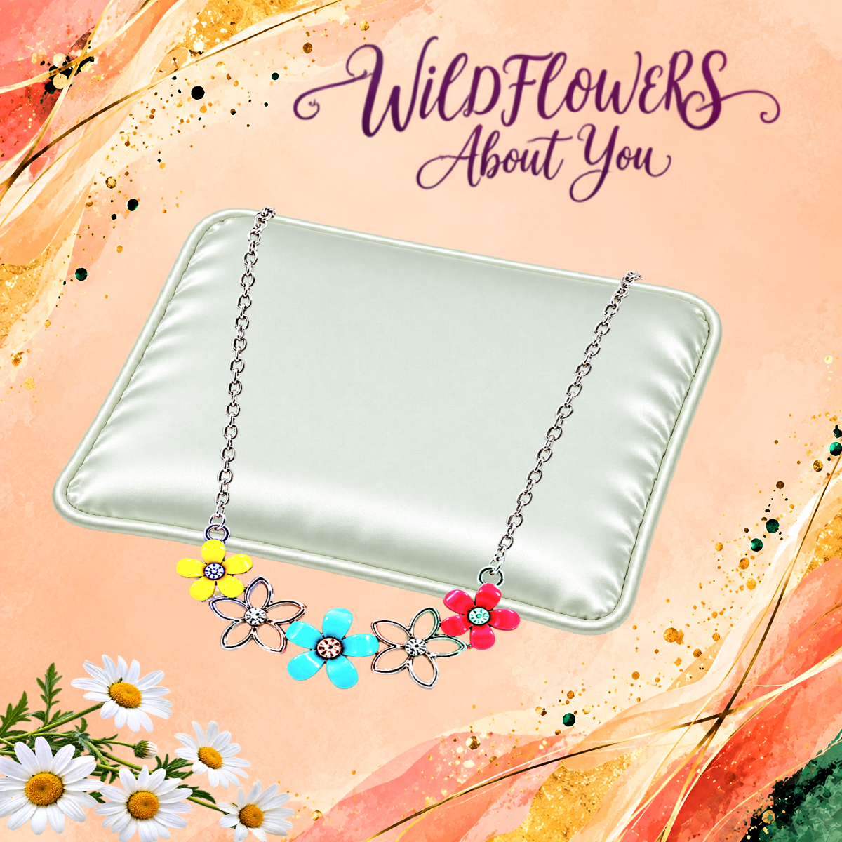WIDFLOWER About You - Blue Necklace