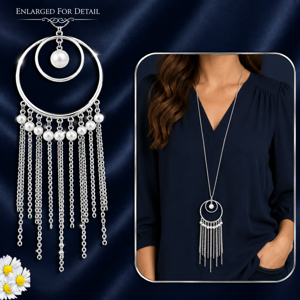 Out Of Bounds Shimmer - White  Necklace