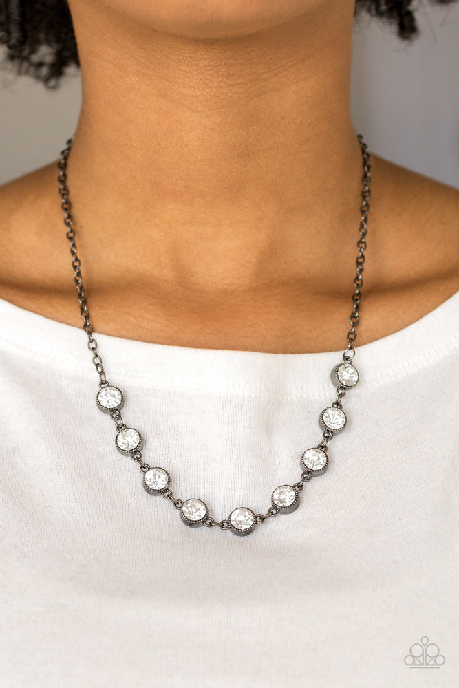 Starlit Socials - Black Necklace