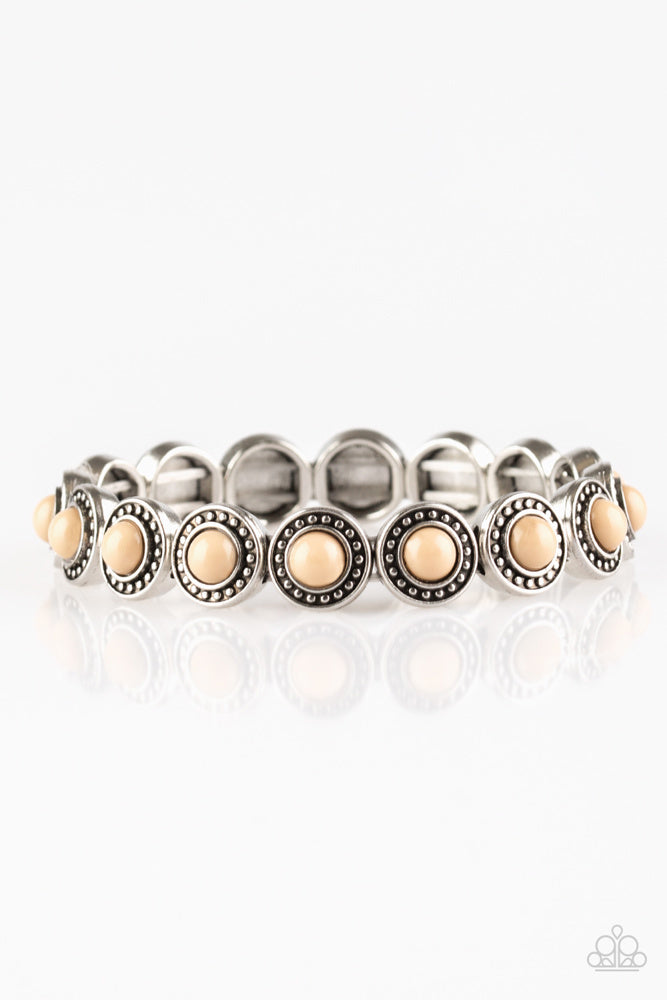 Globetrotter Goals - Brown  ~ Paparazzi Stretch Bracelet