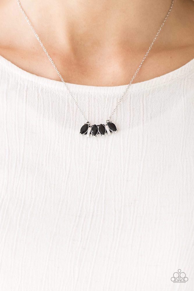 Deco Decadence - Black  Necklace