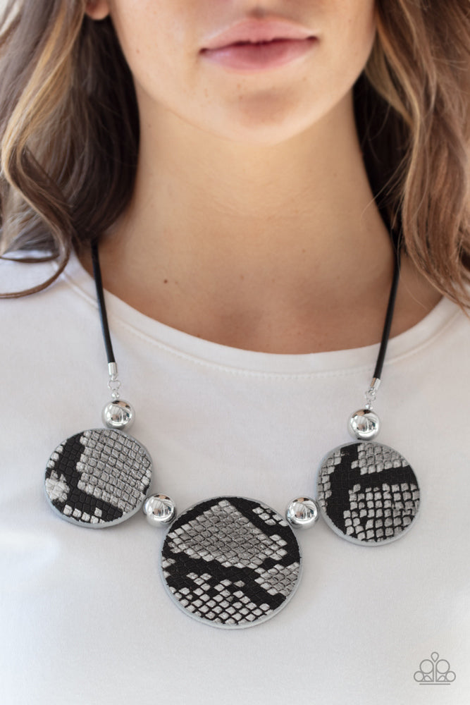 Viper Pit - Black  ~ Paparazzi Everyday / Princess (18") Necklace