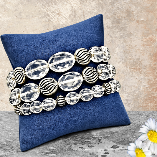 The "Crystal Charisma" - White Bracelet