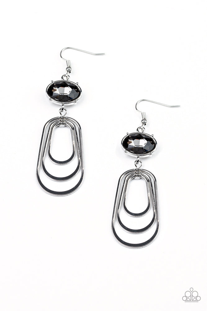 Drop-Dead Glamorous - Silver  Earrings