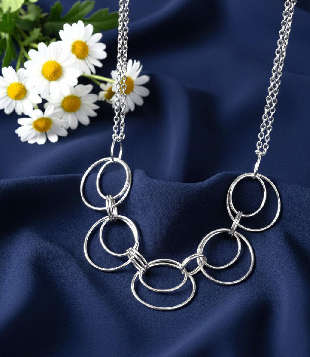 Urban Orbit - Silver Necklace