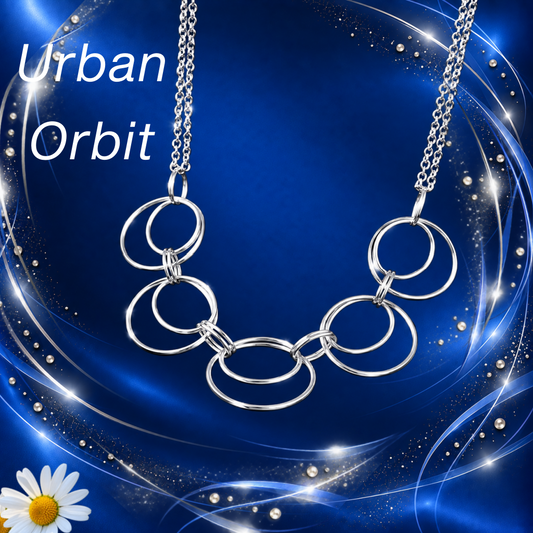 Urban Orbit - Silver Necklace