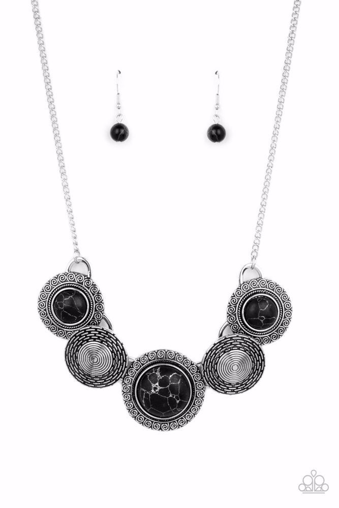 Canyon Cottage - Black  ~ Paparazzi Everyday / Princess (18") Necklace