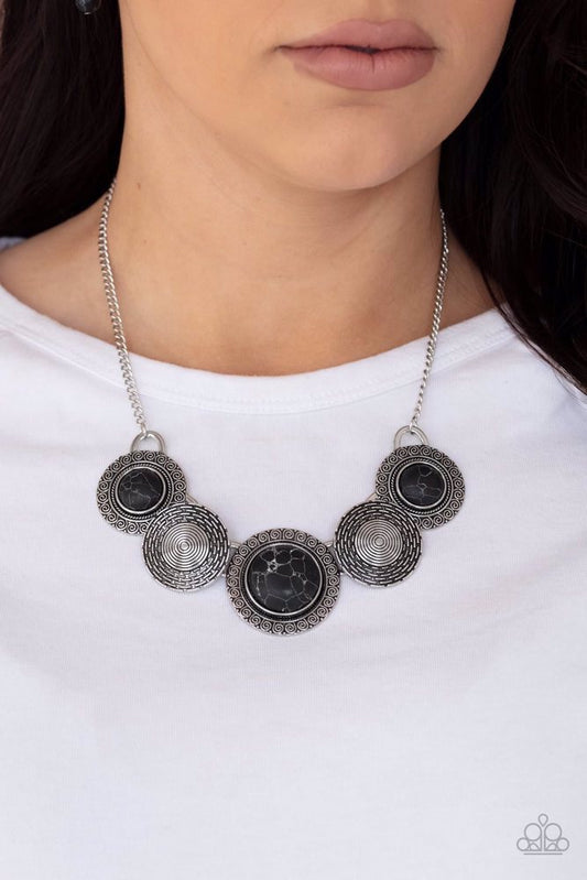 Canyon Cottage - Black  ~ Paparazzi Everyday / Princess (18") Necklace