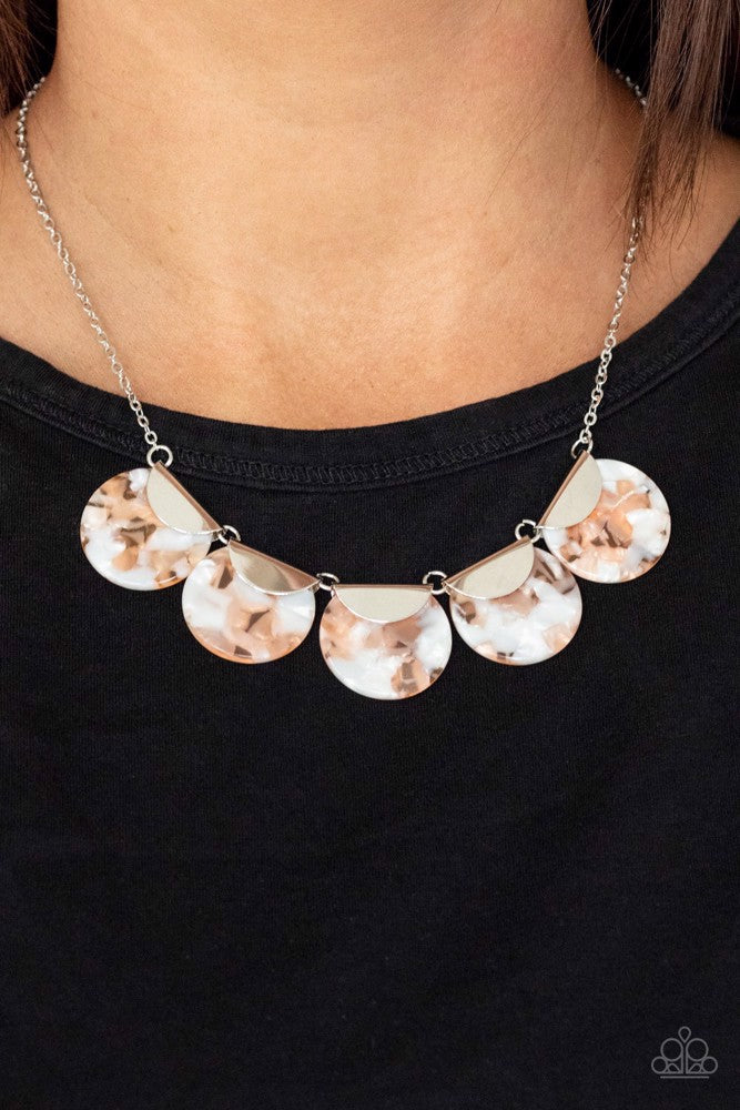 Mermaid Oasis - Orange  ~ Paparazzi Everyday/Princess (18") Necklace