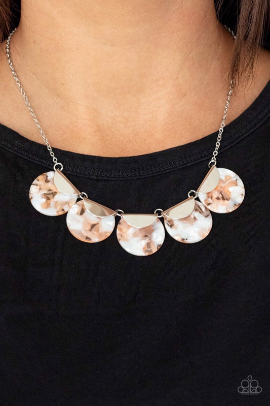 Mermaid Oasis - Orange  ~ Paparazzi Everyday/Princess (18") Necklace