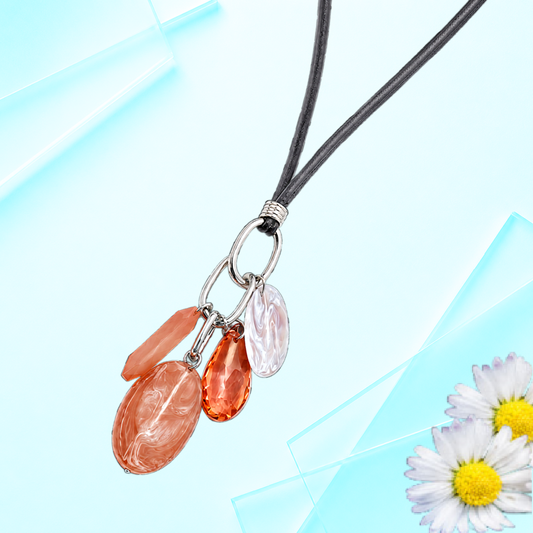 Fundamentally Flirtatious - Orange Necklace