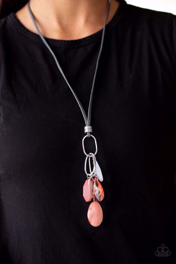 Fundamentally Flirtatious - Orange ~ Paparazzi Long/Opera (28-34") Necklace