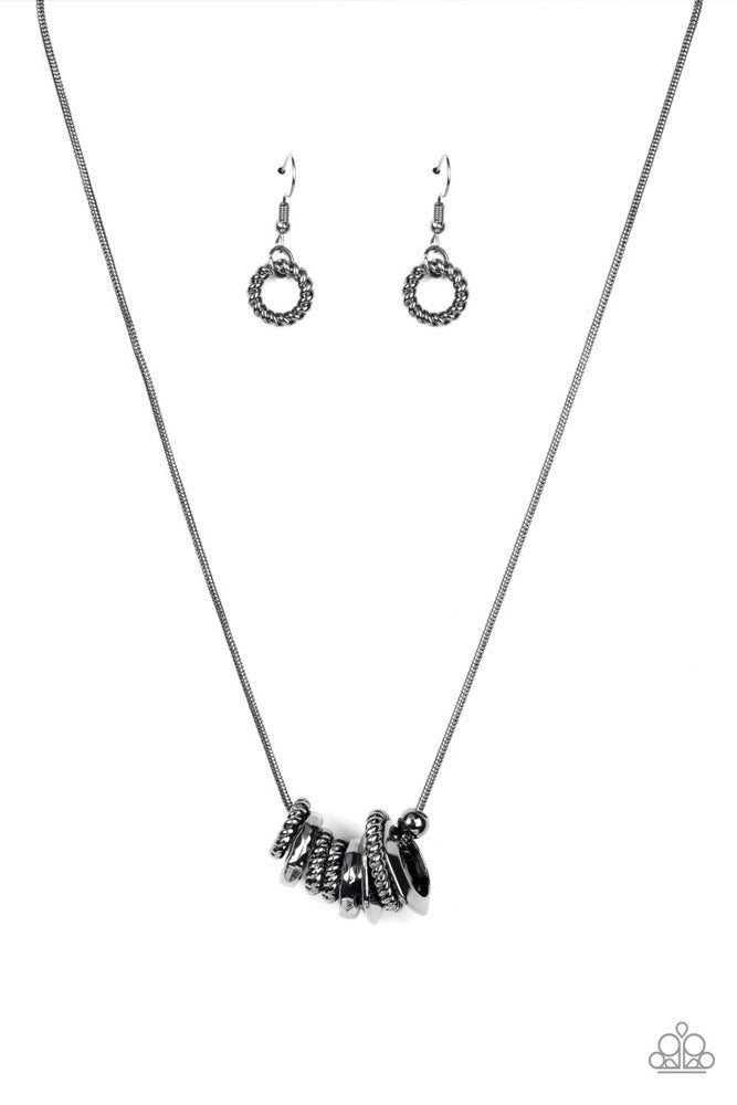 Mechanical Mischief - Black Necklace