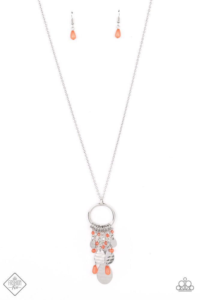 Totally Trolling - Orange ~ Paparazzi Long/Opera (28-34") Necklace