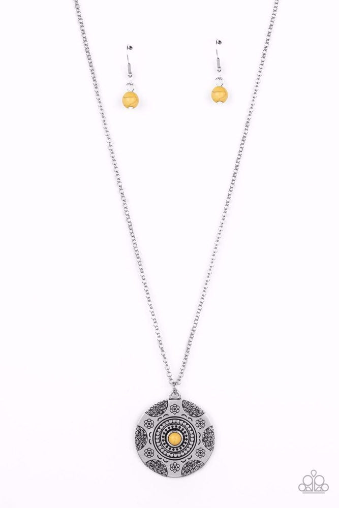 Wild Prairies - Yellow  ~ Paparazzi Long/Opera (28-34")  Necklace