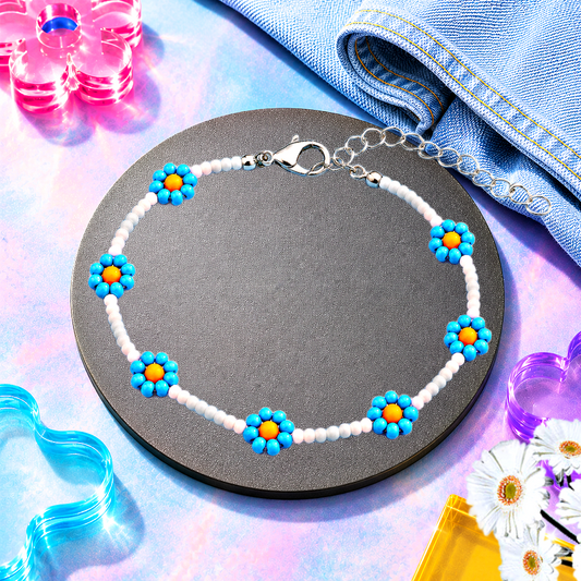 Camp Flower Power - Blue  Bracelet