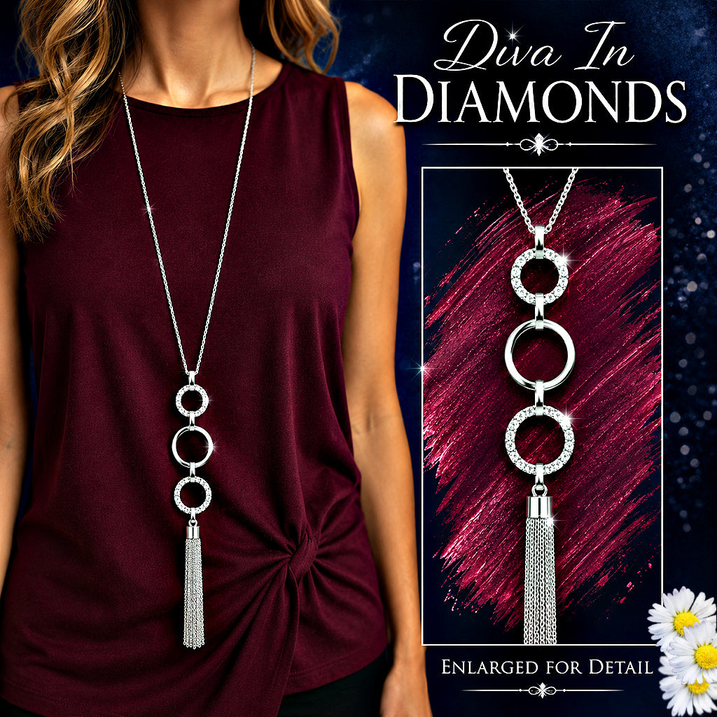 Diva In Diamonds - White Necklace