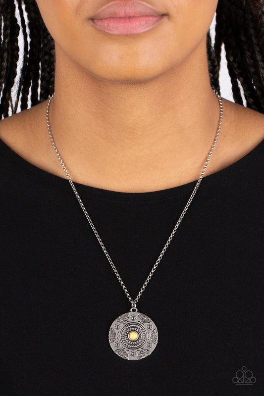 Wild Prairies - Yellow  ~ Paparazzi Long/Opera (28-34")  Necklace