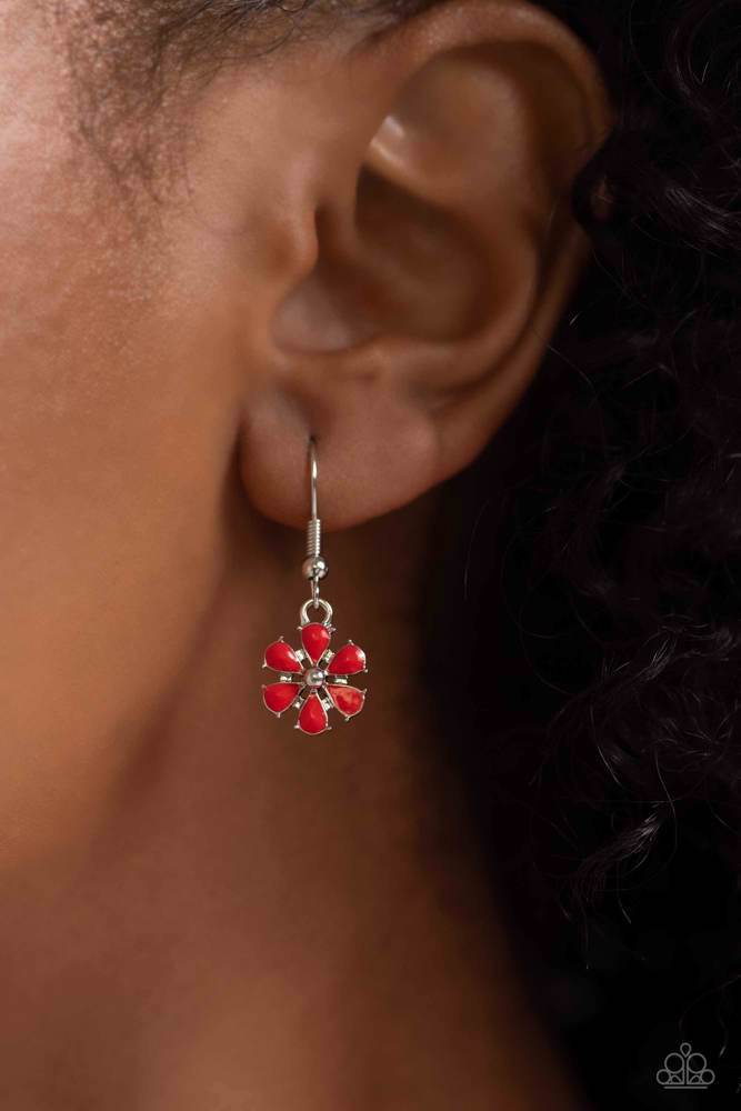 Floral Fever - Red  Necklace