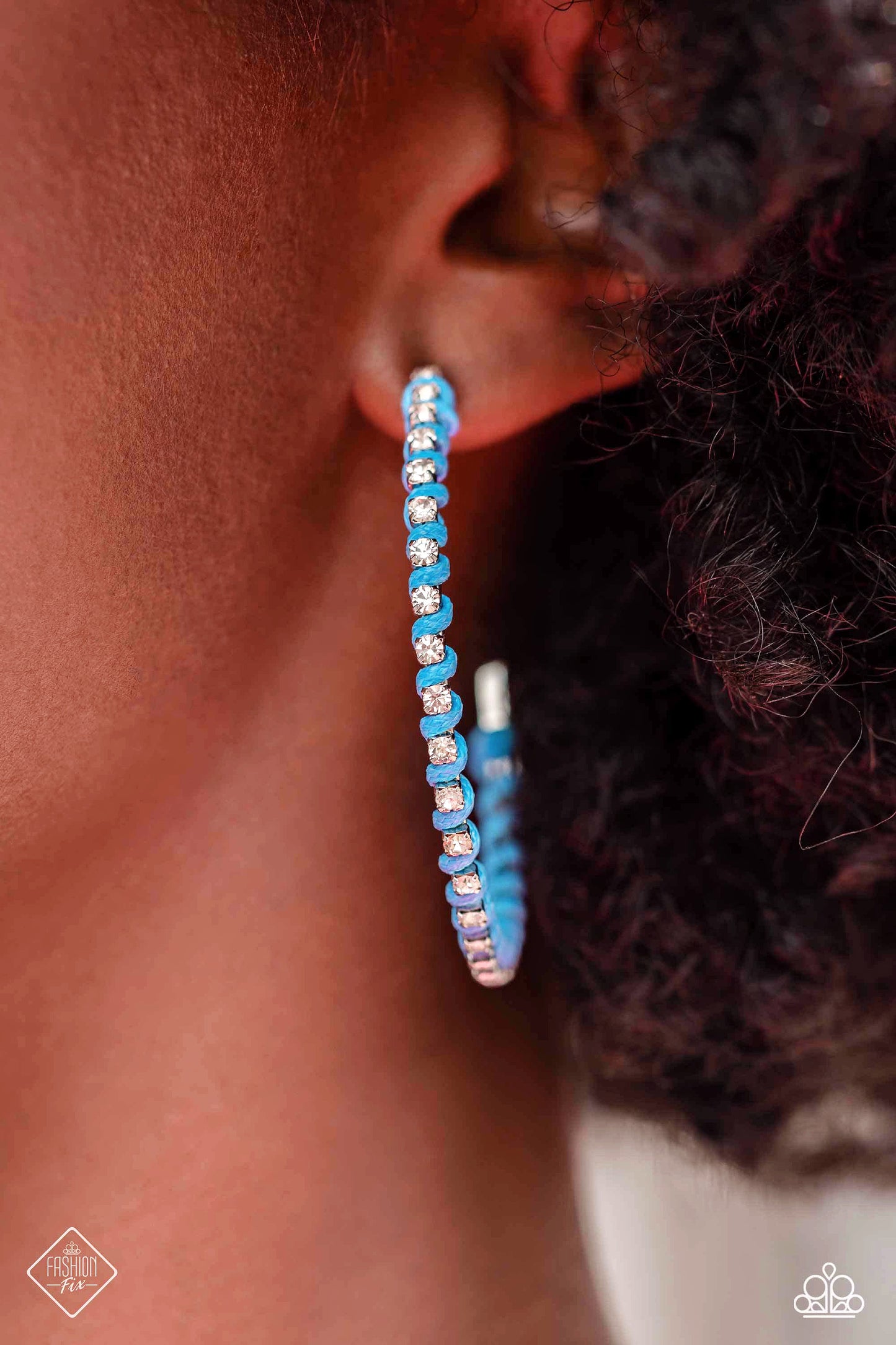 Put a STRING on It - Blue  Earring